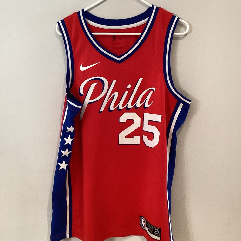 Men’s Nike Philadelphia 76ers Basketball Ben Simmons. Size Large